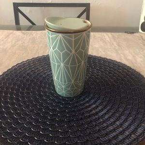 Limited edition Starbucks travel mug.